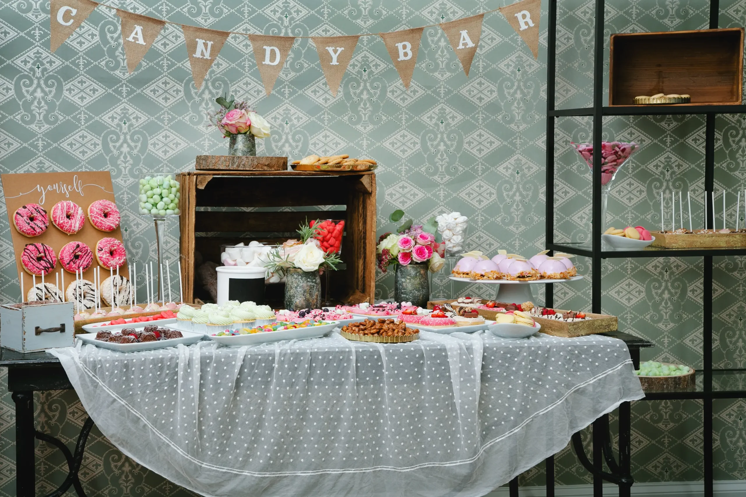 Villa Arnim Tisch mit Candybar & Dekoration